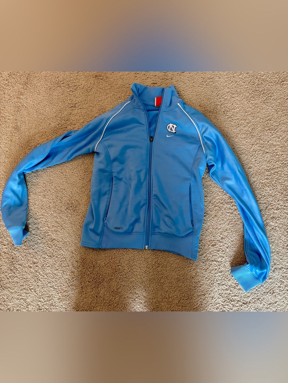 Nike Light Blue Team Zip-Up Jacket